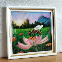The pastel dawn. Interior painting 22 cm