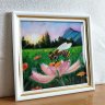 The pastel dawn. Interior painting 22 cm