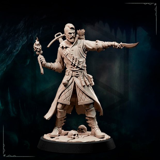 Ranger Johnny Trinity, Goblin Hunter Figure (Unpainted)
