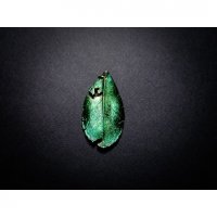 Emerald Leaf Pendant Necklace