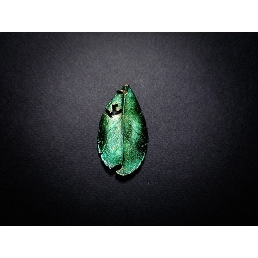 Emerald Leaf Pendant Necklace