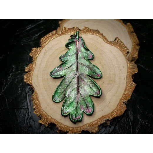 Big Oak Leaf Pendant Necklace