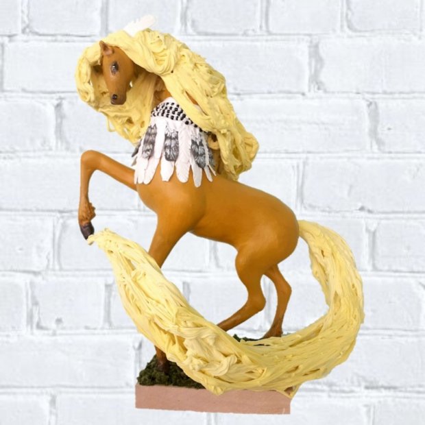 Handmade Sunny Horse Figure