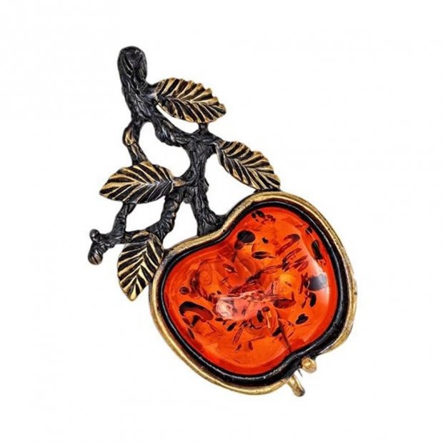 Apple Brooch