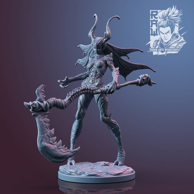 Fairy with a scythe Figure (Unpainted)
