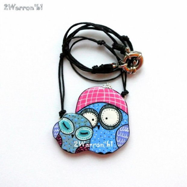 Winter Owls Necklace