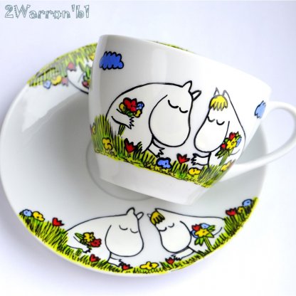 The Moomins - Moomintroll and Snork Maiden Mug with Saucer