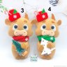 Bull In Scarf Plush Toy