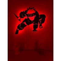 Naruto Lighted Up Wooden Wall Art v4
