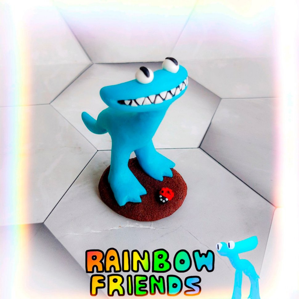 Roblox RAINBOW FRIENDS Mini Figure 4 Pack Purple Orange Green Blue 2023 NEW