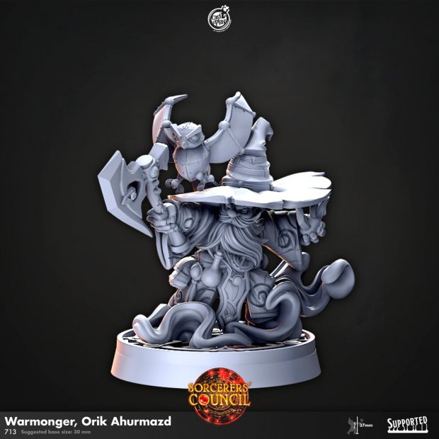 Warmonger Orik Ahurmazd Figure (Unpainted)