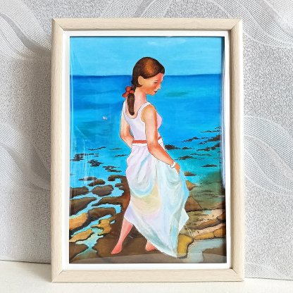 The Charm of the Shore. Pastel, 23×32 cm.