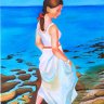 The Charm of the Shore. Pastel, 23×32 cm.