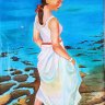 The Charm of the Shore. Pastel, 23×32 cm.