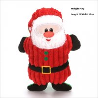 Christmas Plush Squeaky Pet Toy (Classic Santa Claus)