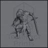 Sanafer Kaix, Dragonborn Mercenary Figure (Unpainted)