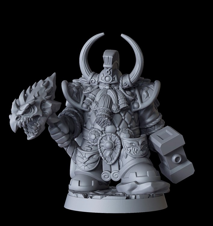 Dragonthyr Dwarf Figure (Unpainted)