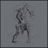 Chitin Slave, Undead Warrior Figure (Unpainted)