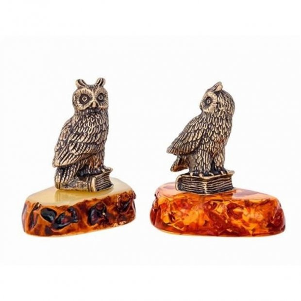 Eagle Owl On Book Figure