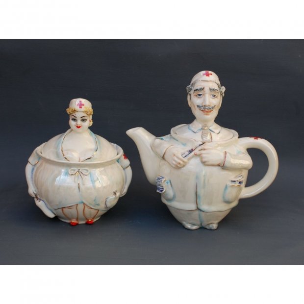 Doctor And Nurse Tea Set