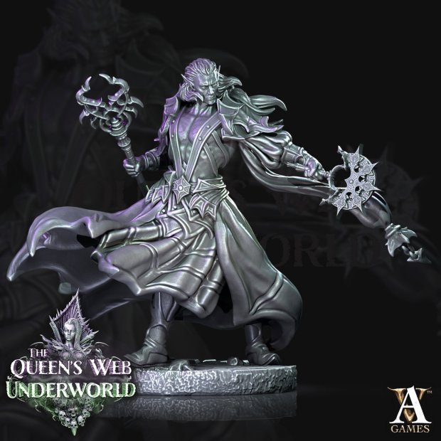 Nezznar Black Spider Figure (Unpainted)