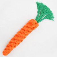 Durable Carrot Plush Dog Toy