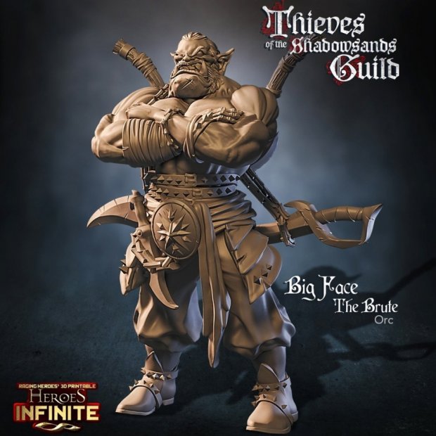 Big Face The Brute Orc Figure (Unpainted)