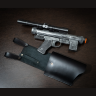 SE-14C Blaster Replica with Leather Holster for Star Wars Cosplay