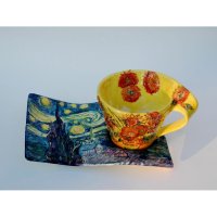 Van Gogh Mug With Saucer
