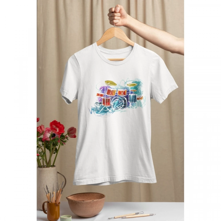 Drums Watercolor T-Shirt