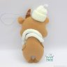 Bull With Christmas Present Plush Toy