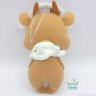 Bull With Christmas Present Plush Toy