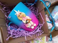 Unicorn Girl Mug With Decor