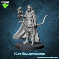 Kat Blackwatch Figure (Unpainted)