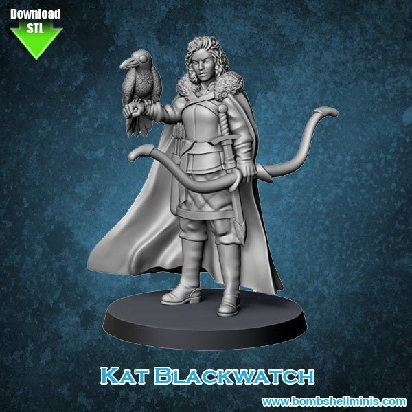 Kat Blackwatch Figure (Unpainted)