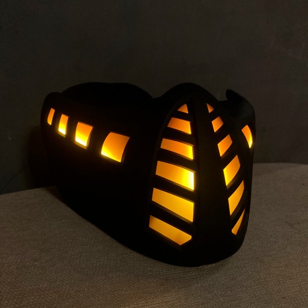 Dark Light Half mask