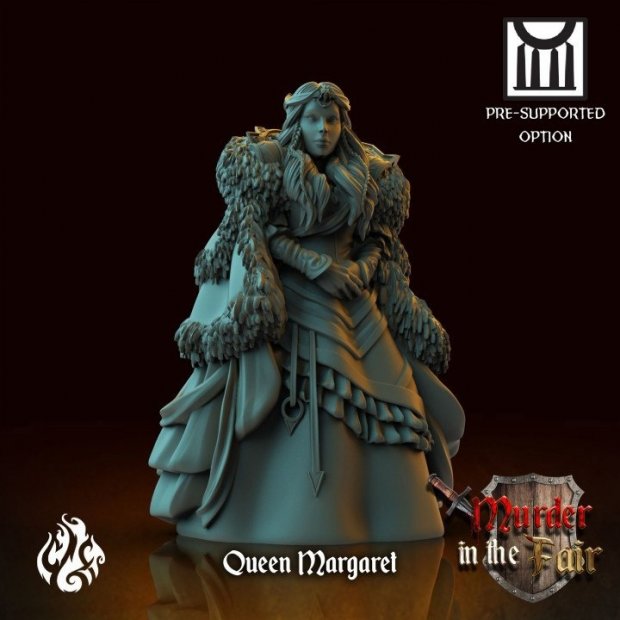 Queen Margaret Figure (Unpainted)
