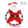 Christmas Plush Squeaky Pet Toy (Hula Hoop Santa Claus)