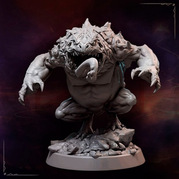 Hydrodemon, Slaad Figure (Unpainted)