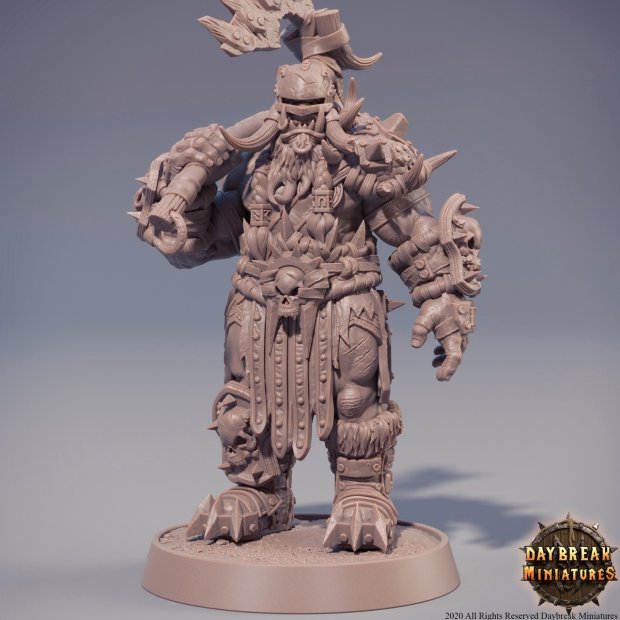 Bibar - Orc mercenary Figure (Unpainted)
