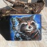 Handmade Marvel - Groot and Rocket Raccoon Custom Wallet