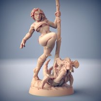 Lara the dancer, the trickster Figure (Unpainted)