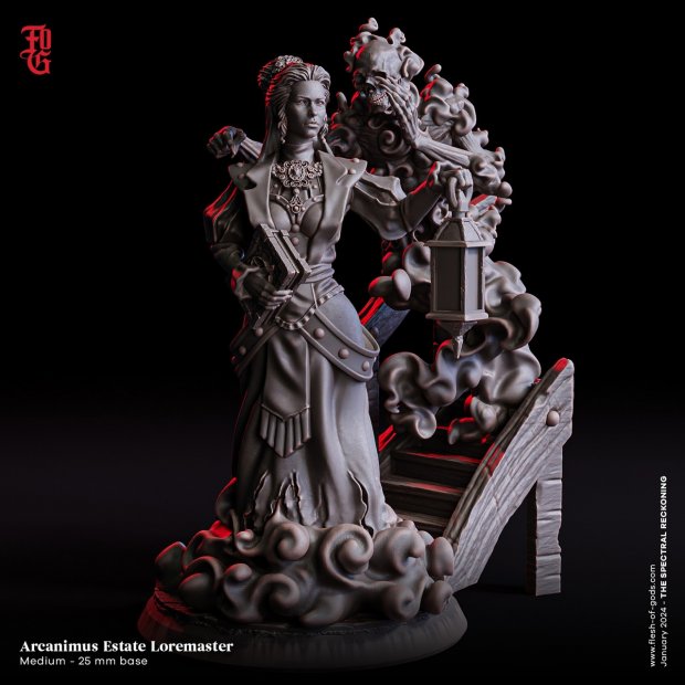 Areanimus Estate Loremaster Figure (Unpainted)
