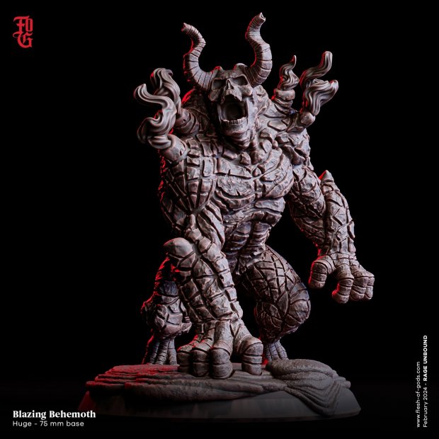 Blazing Behemoth Figure (Unpainted)