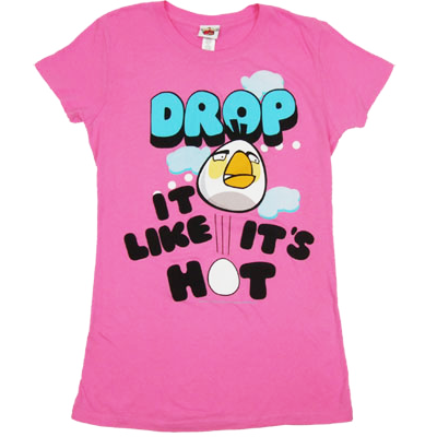 Official Angry Birds - Drop It Like It's Hot Women's T-Shirt