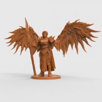 Winged Lady with a spear Figure (Unpainted)