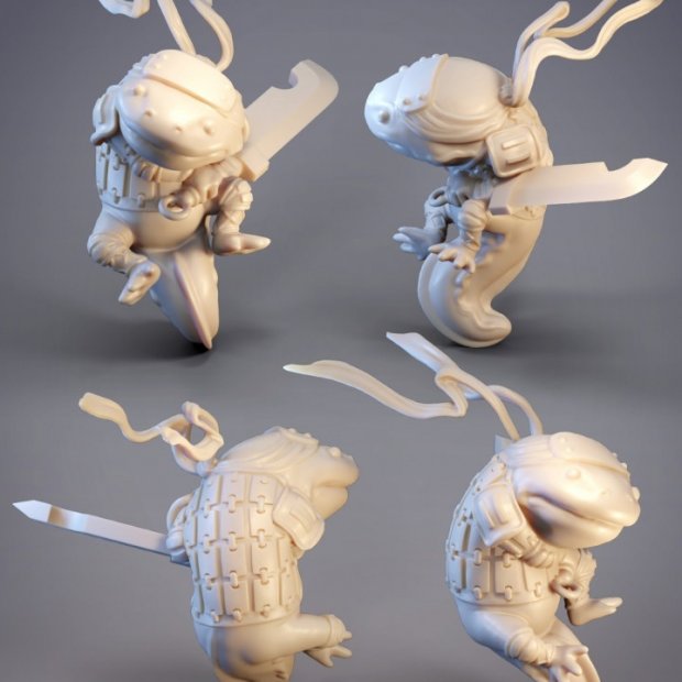 Ninja carp Figure (Unpainted)