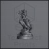 Mermaid guarding a treasure chest Figure (Unpainted)