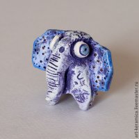 Moon Elephant Figure