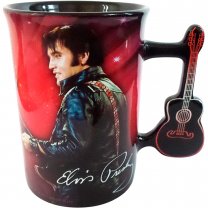 Nemesis Now Elvis Presley - Elvis '68 Guitar-Shaped Handle Coffee Mug